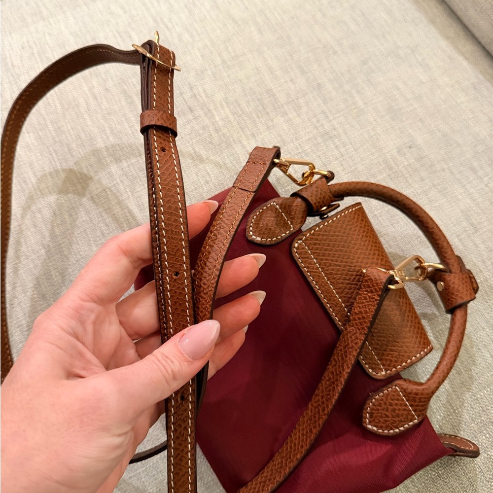Longchamp mini Burgundy RARE - Picture 5 of 5